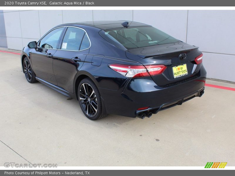 Galactic Aqua Mica / Black 2020 Toyota Camry XSE