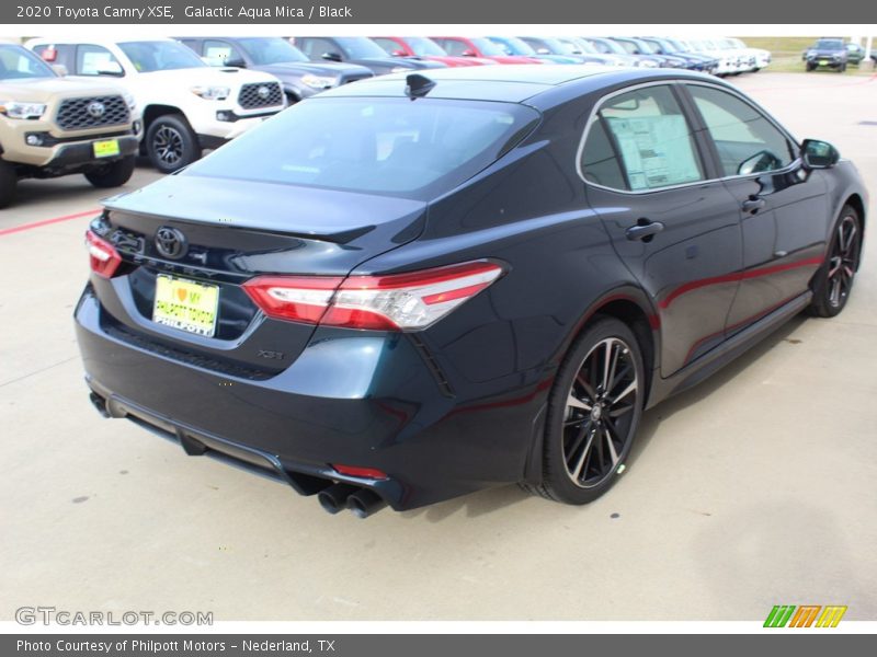Galactic Aqua Mica / Black 2020 Toyota Camry XSE