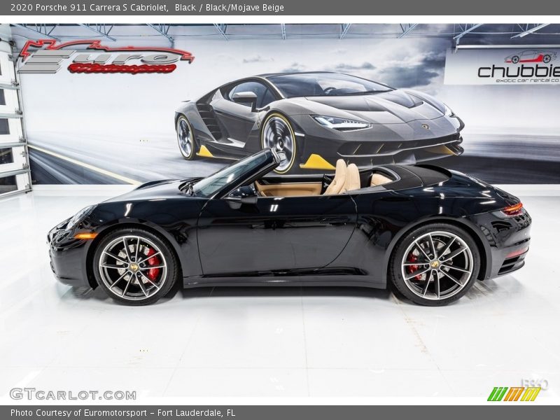 Black / Black/Mojave Beige 2020 Porsche 911 Carrera S Cabriolet