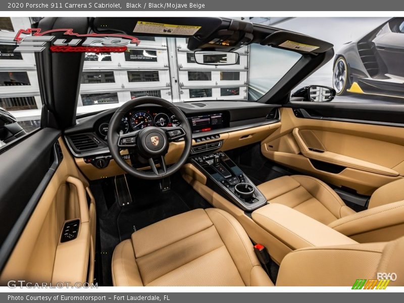  2020 911 Carrera S Cabriolet Black/Mojave Beige Interior