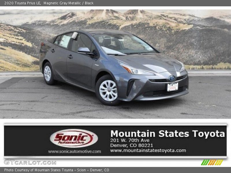 Magnetic Gray Metallic / Black 2020 Toyota Prius LE