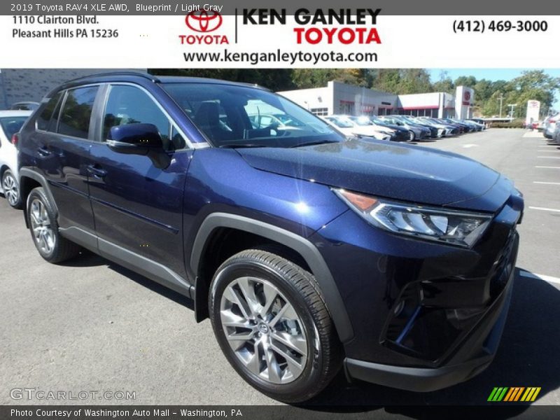 Blueprint / Light Gray 2019 Toyota RAV4 XLE AWD