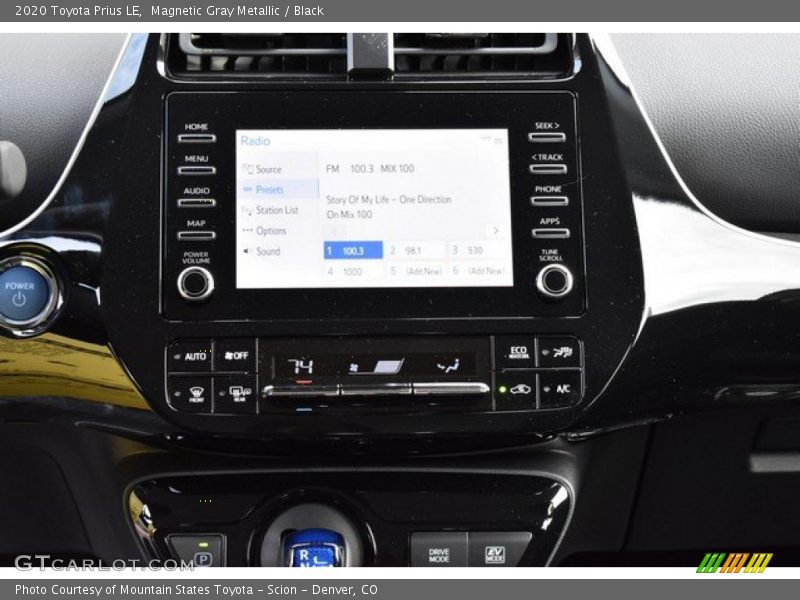 Magnetic Gray Metallic / Black 2020 Toyota Prius LE
