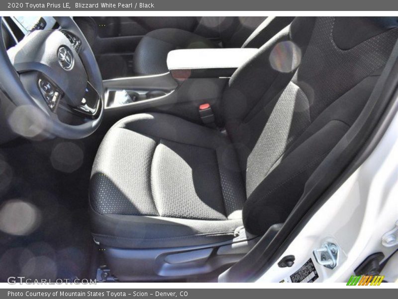 Blizzard White Pearl / Black 2020 Toyota Prius LE