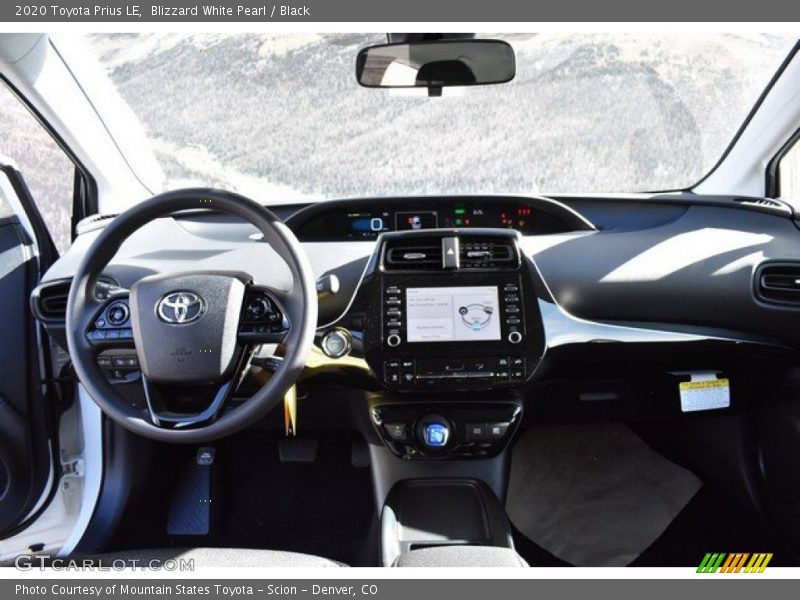 Blizzard White Pearl / Black 2020 Toyota Prius LE