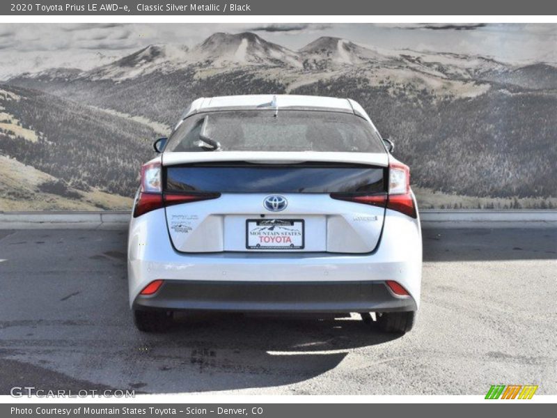 Classic Silver Metallic / Black 2020 Toyota Prius LE AWD-e