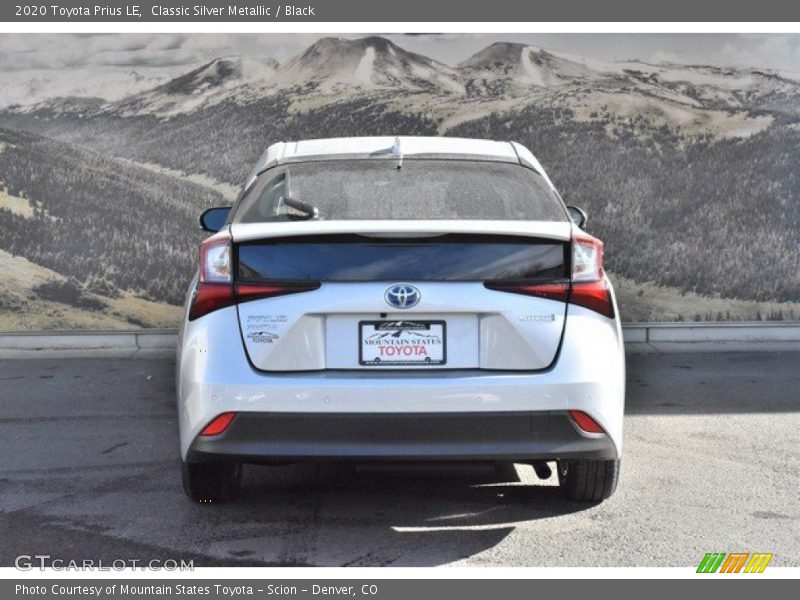 Classic Silver Metallic / Black 2020 Toyota Prius LE