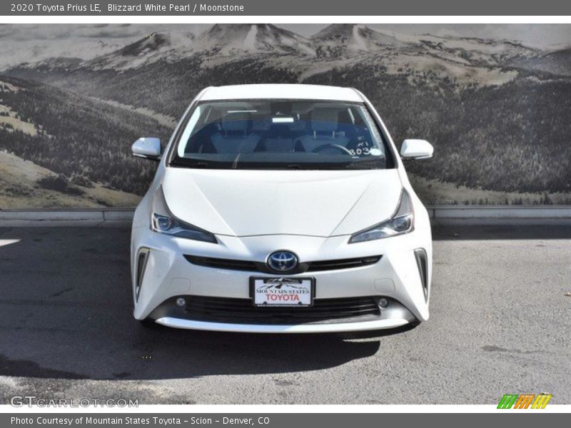 Blizzard White Pearl / Moonstone 2020 Toyota Prius LE