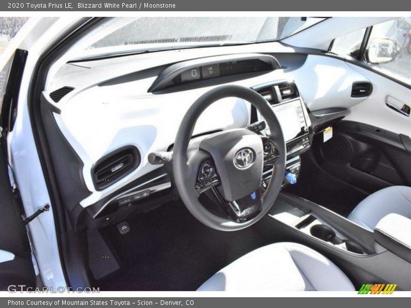Blizzard White Pearl / Moonstone 2020 Toyota Prius LE