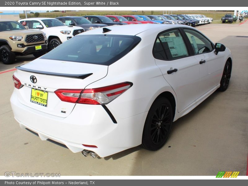 Super White / Black 2020 Toyota Camry SE Nightshade Edition