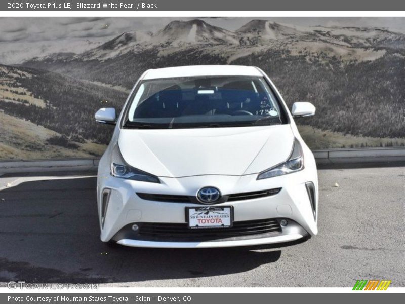 Blizzard White Pearl / Black 2020 Toyota Prius LE