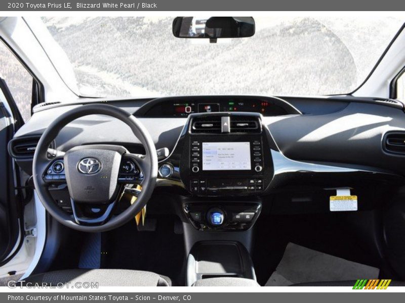 Blizzard White Pearl / Black 2020 Toyota Prius LE
