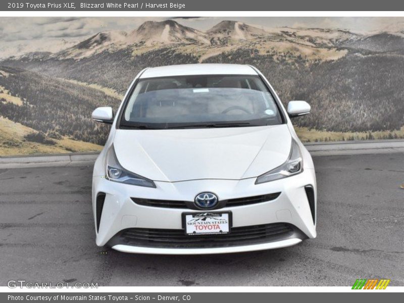 Blizzard White Pearl / Harvest Beige 2019 Toyota Prius XLE