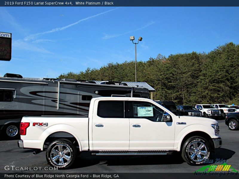 White Platinum / Black 2019 Ford F150 Lariat SuperCrew 4x4