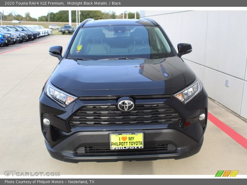 Midnight Black Metallic / Black 2020 Toyota RAV4 XLE Premium