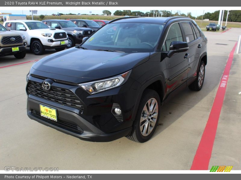 Midnight Black Metallic / Black 2020 Toyota RAV4 XLE Premium