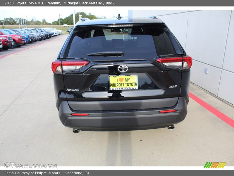 Midnight Black Metallic / Black 2020 Toyota RAV4 XLE Premium