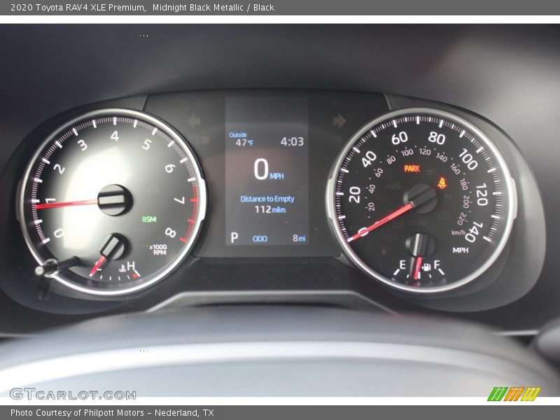 Midnight Black Metallic / Black 2020 Toyota RAV4 XLE Premium