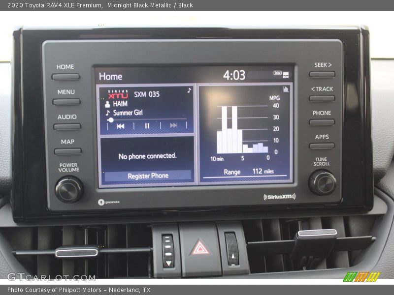 Midnight Black Metallic / Black 2020 Toyota RAV4 XLE Premium