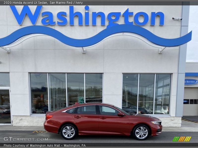 San Marino Red / Ivory 2020 Honda Accord LX Sedan
