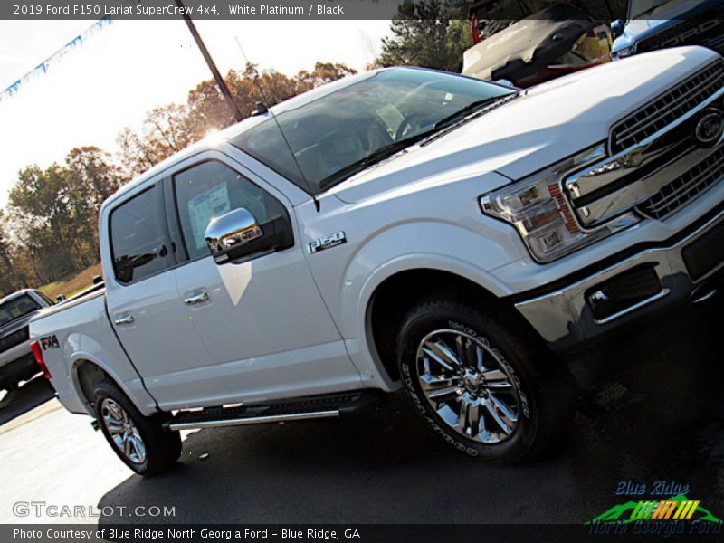 White Platinum / Black 2019 Ford F150 Lariat SuperCrew 4x4