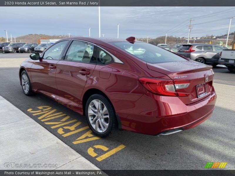 San Marino Red / Ivory 2020 Honda Accord LX Sedan