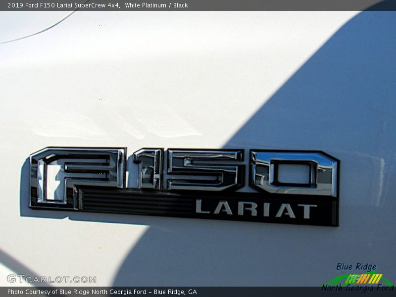 White Platinum / Black 2019 Ford F150 Lariat SuperCrew 4x4