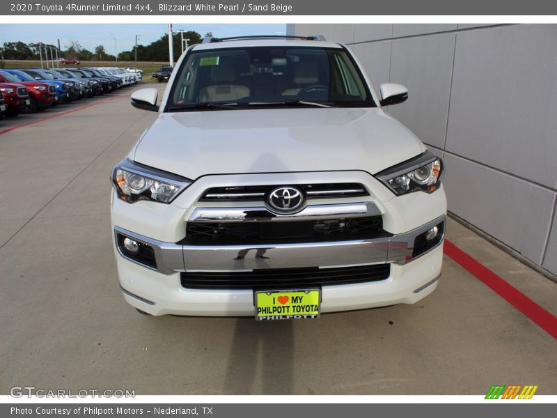 Blizzard White Pearl / Sand Beige 2020 Toyota 4Runner Limited 4x4