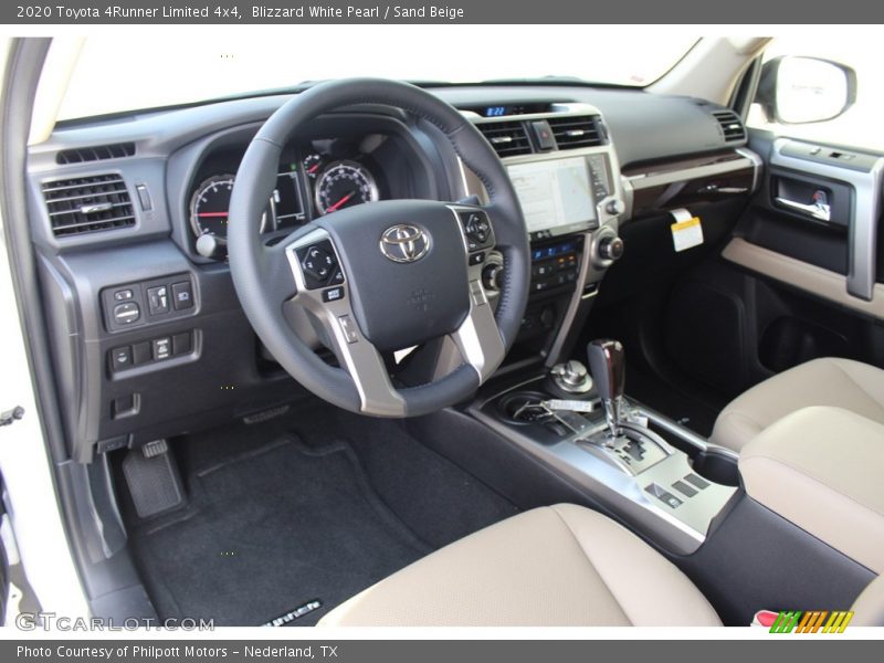 Blizzard White Pearl / Sand Beige 2020 Toyota 4Runner Limited 4x4