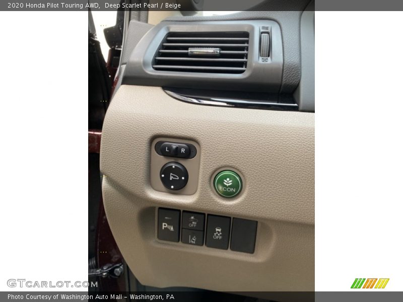 Deep Scarlet Pearl / Beige 2020 Honda Pilot Touring AWD
