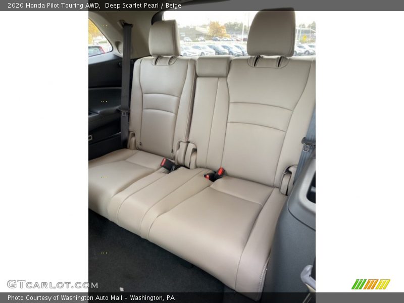 Deep Scarlet Pearl / Beige 2020 Honda Pilot Touring AWD