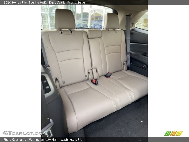 Deep Scarlet Pearl / Beige 2020 Honda Pilot Touring AWD