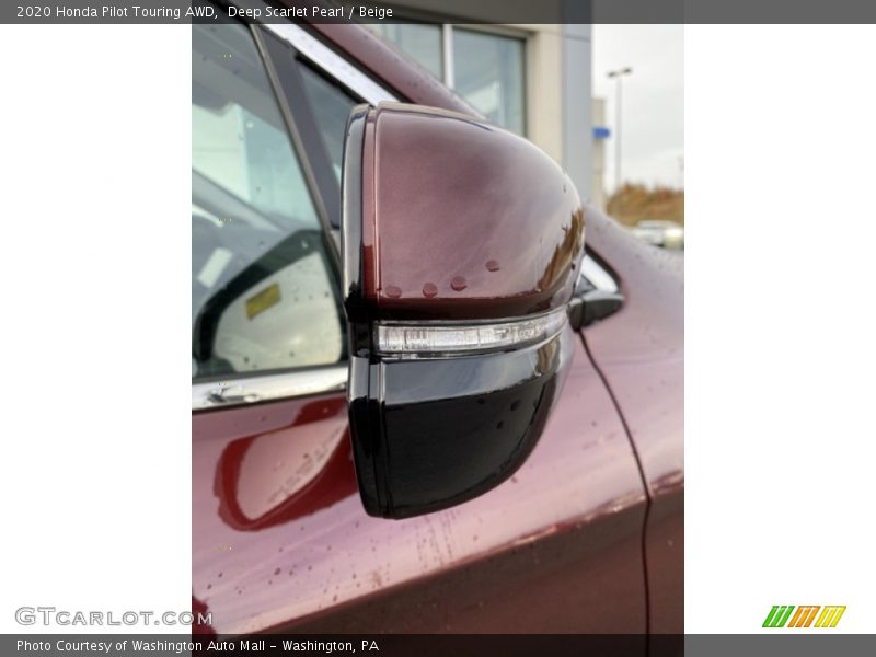 Deep Scarlet Pearl / Beige 2020 Honda Pilot Touring AWD