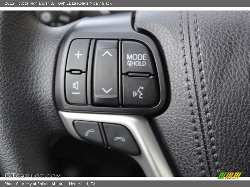 Ooh La La Rouge Mica / Black 2019 Toyota Highlander LE
