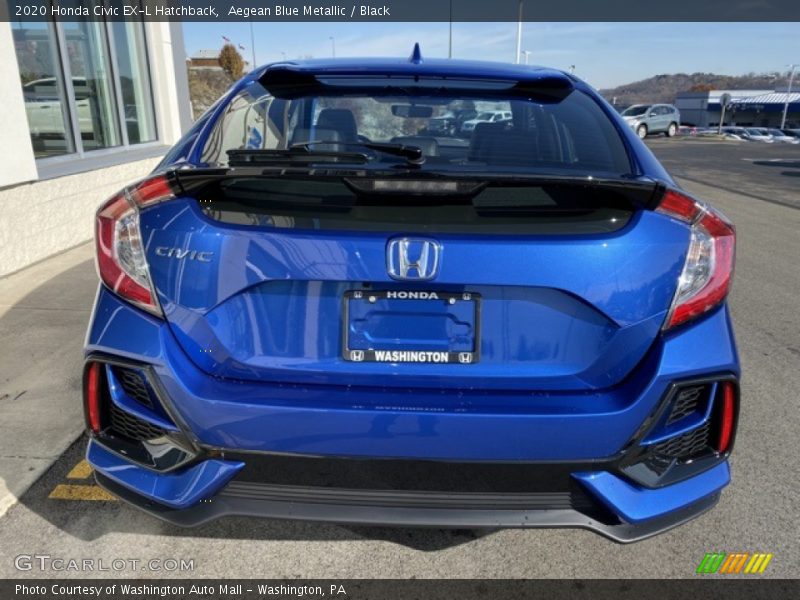 Aegean Blue Metallic / Black 2020 Honda Civic EX-L Hatchback