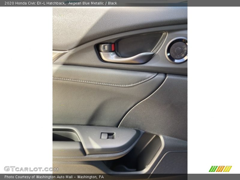 Aegean Blue Metallic / Black 2020 Honda Civic EX-L Hatchback