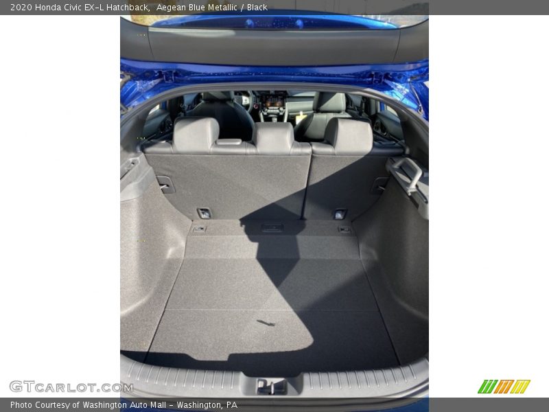 Aegean Blue Metallic / Black 2020 Honda Civic EX-L Hatchback
