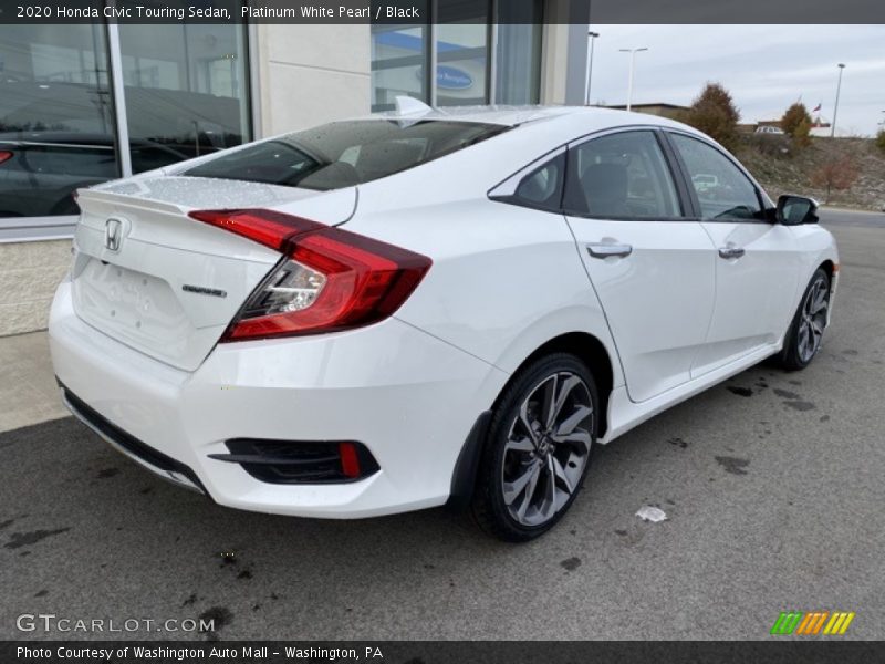 Platinum White Pearl / Black 2020 Honda Civic Touring Sedan