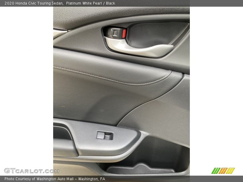 Platinum White Pearl / Black 2020 Honda Civic Touring Sedan
