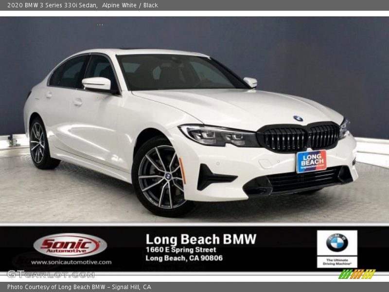 Alpine White / Black 2020 BMW 3 Series 330i Sedan