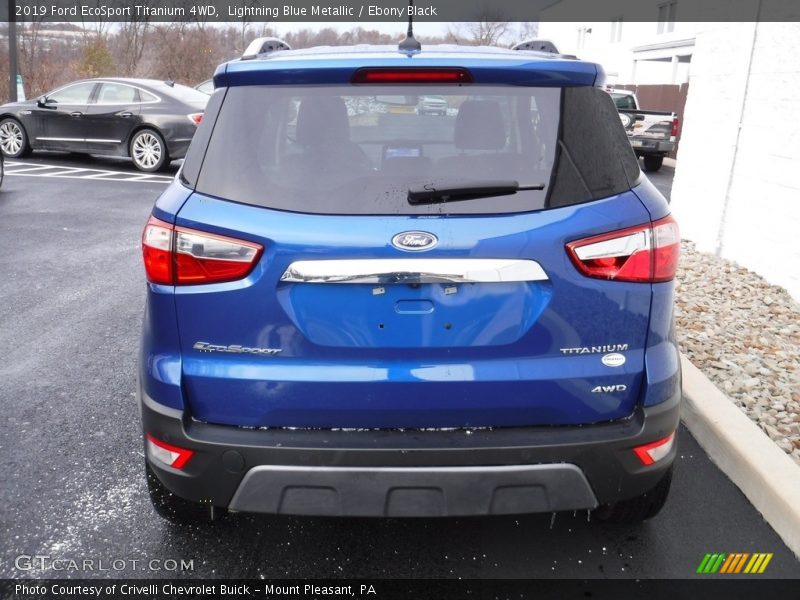 Lightning Blue Metallic / Ebony Black 2019 Ford EcoSport Titanium 4WD