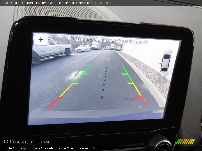 Lightning Blue Metallic / Ebony Black 2019 Ford EcoSport Titanium 4WD
