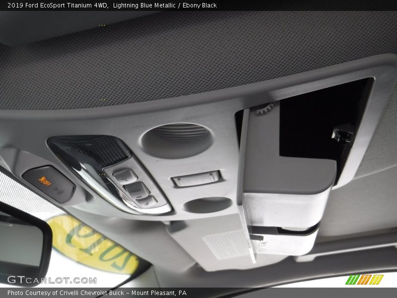 Lightning Blue Metallic / Ebony Black 2019 Ford EcoSport Titanium 4WD