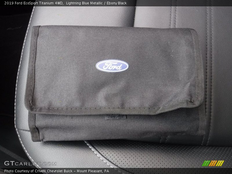 Lightning Blue Metallic / Ebony Black 2019 Ford EcoSport Titanium 4WD