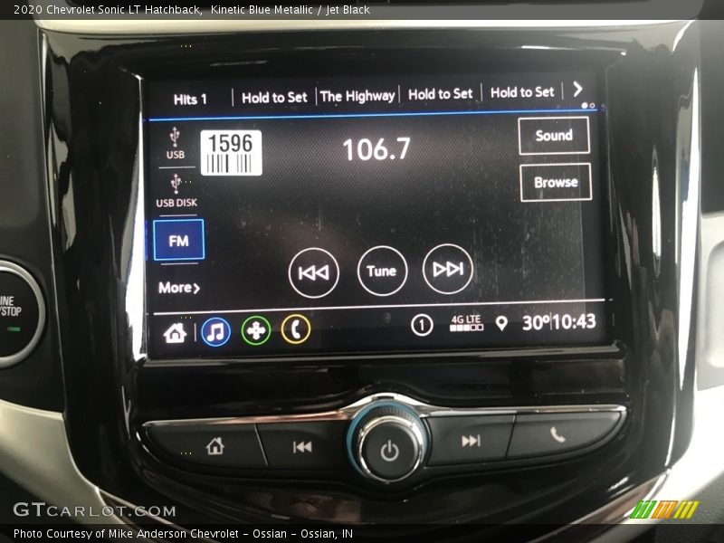 Controls of 2020 Sonic LT Hatchback
