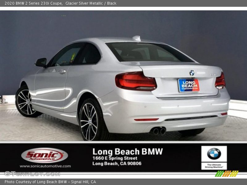 Glacier Silver Metallic / Black 2020 BMW 2 Series 230i Coupe