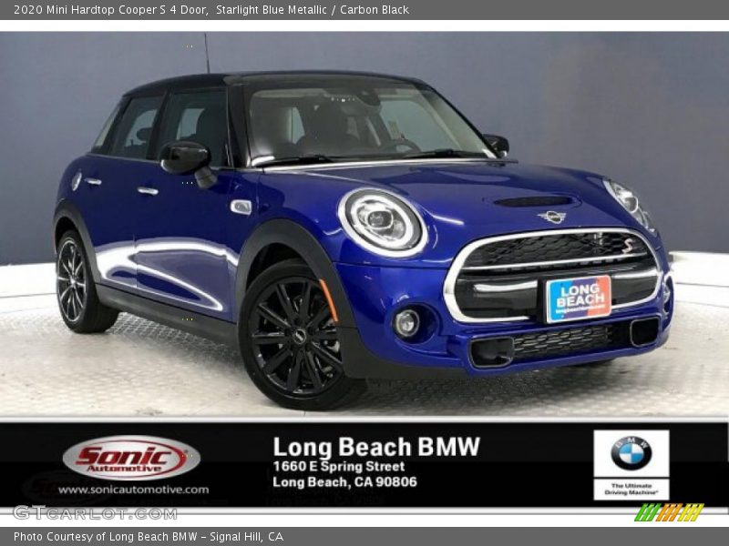 Starlight Blue Metallic / Carbon Black 2020 Mini Hardtop Cooper S 4 Door