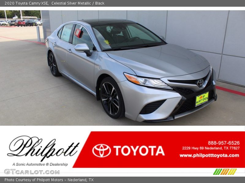 Celestial Silver Metallic / Black 2020 Toyota Camry XSE