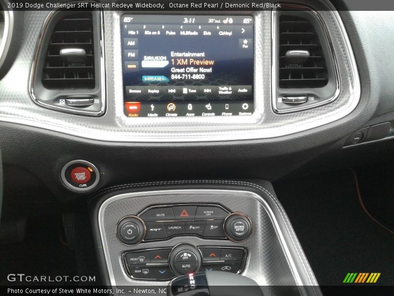 Controls of 2019 Challenger SRT Hellcat Redeye Widebody