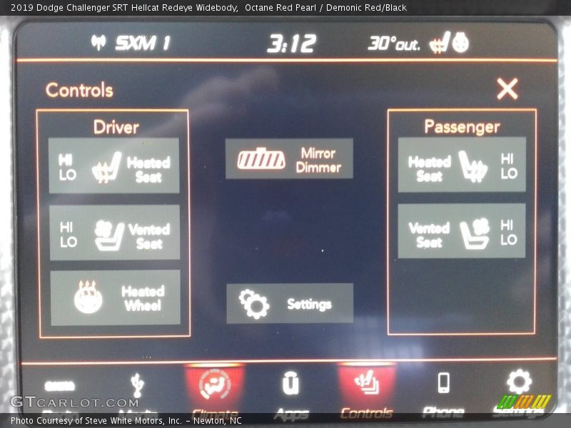 Octane Red Pearl / Demonic Red/Black 2019 Dodge Challenger SRT Hellcat Redeye Widebody